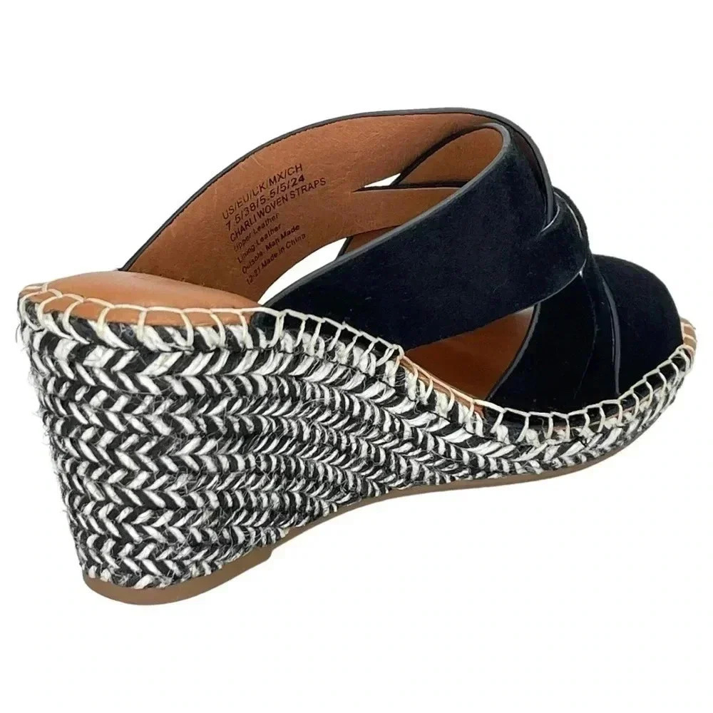 Gentle Souls Charli Strappy Leather Womens Wedge Sandals Size 7.5M NWOB - Picture 11 of 15